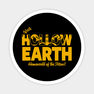 Visit Hollow Earth Retro Vintage Giant Monster Movie Travel Poster Magnet